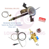 Shaan Tandoor Burner with Pilot Assembly Kit with Gas Valve and Knob Full Kit Tandoori Burner ignition Shaan Clay Oven Spare