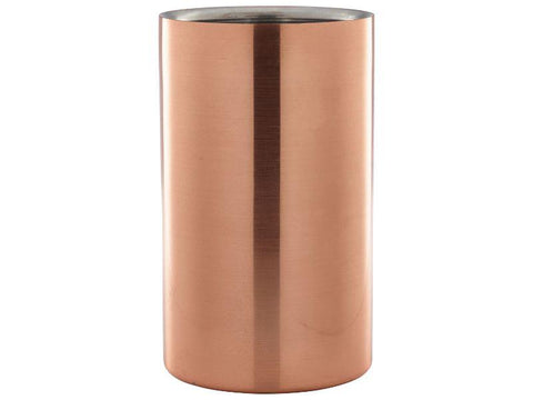 Copper Wine Cooler 12cm Dia X 18cm High