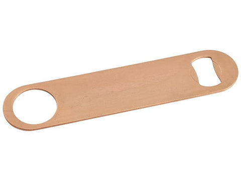 Copper Bar Blade Flat Bottle Opener 7"