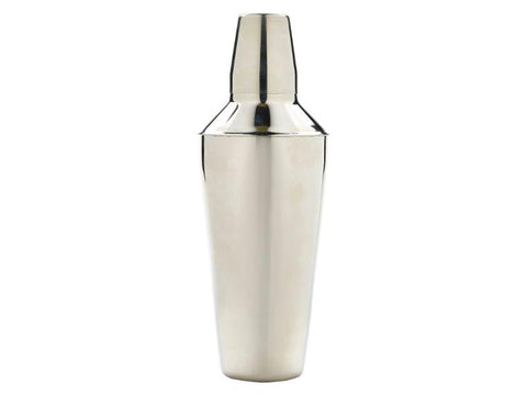 S/St.Cocktail Shaker 25cm Tall 750ml