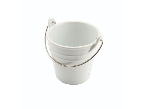 Ceramic Bucket W/ St/St Handle 11cm Dia 43cl