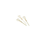 Bamboo Heart Shape Looped Wooden Skewers 12cm (100pcs)