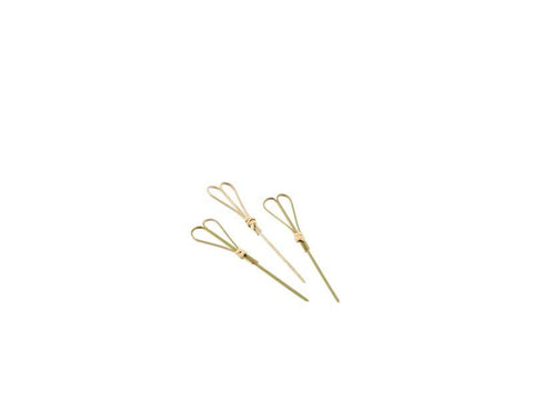 Bamboo Heart Shape Looped Wooden Skewers 12cm (100pcs)