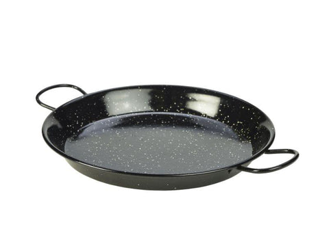 Black Enamel Paella Pan 30cm Pack of 6