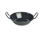 Black Enamel Dish 18cm Pack of 6
