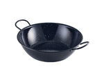 Black Enamel Dish 30cm Pack of 6
