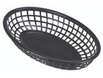 Fast Food Basket Black 23.5 x 15.4cm Pack of 6