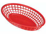 Fast Food Basket Red 23.5 x 15.4cm Pack of 6