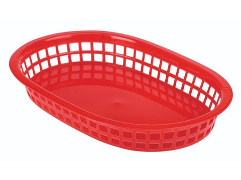 Fast Food Basket Red 27.5 x 17.5cm Pack of 6
