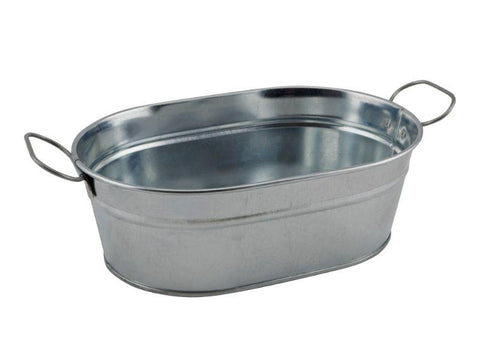 Galvanised Steel Serving Bucket 23 x 15 x 7cm