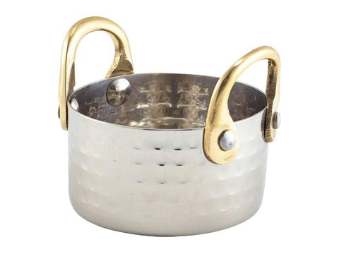 Mini Hammered St/St Casserole Dish 7.5 x 4cm