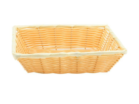 Rectangular Polywicker Basket 10"X7"X2.5"
