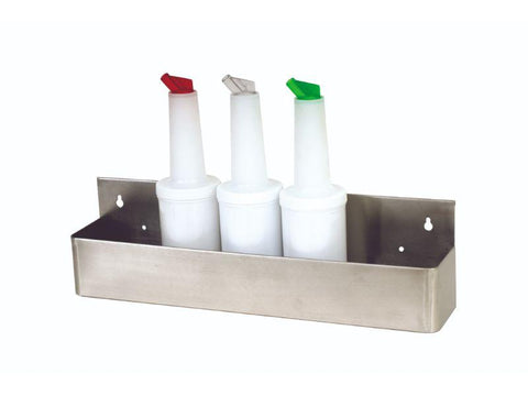 Genware S/St. 32" Speed Rail 8 Bottle